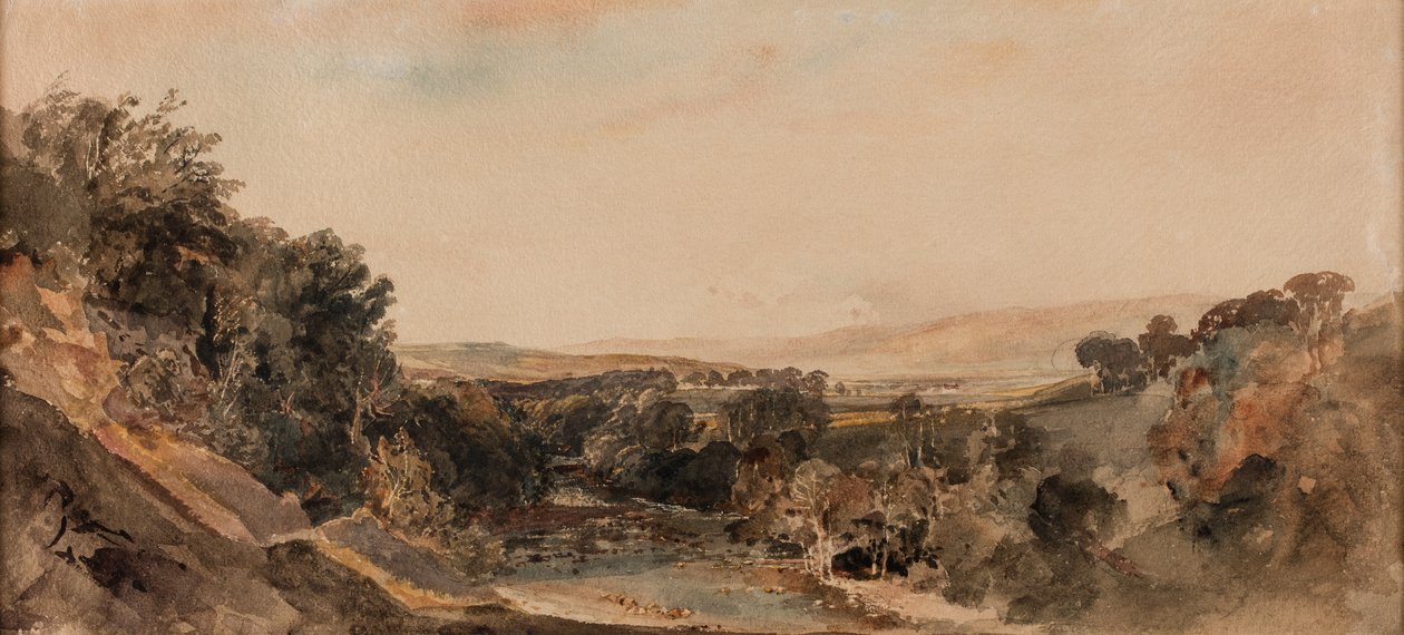 Cannock Chase, 1840 körül (akvarell, papír) alkotó: Peter de Wint