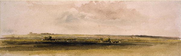 Szénakészítés a Lincolnshire Woldsban (akvarell papíron) alkotó: Peter de Wint