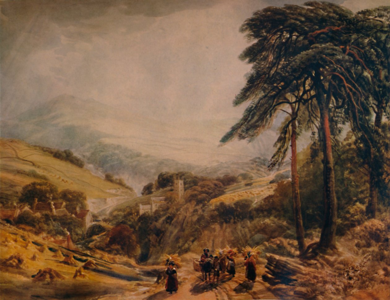Matlock falu: Gleaners visszatér, 1849, 1935 alkotó: Peter de Wint