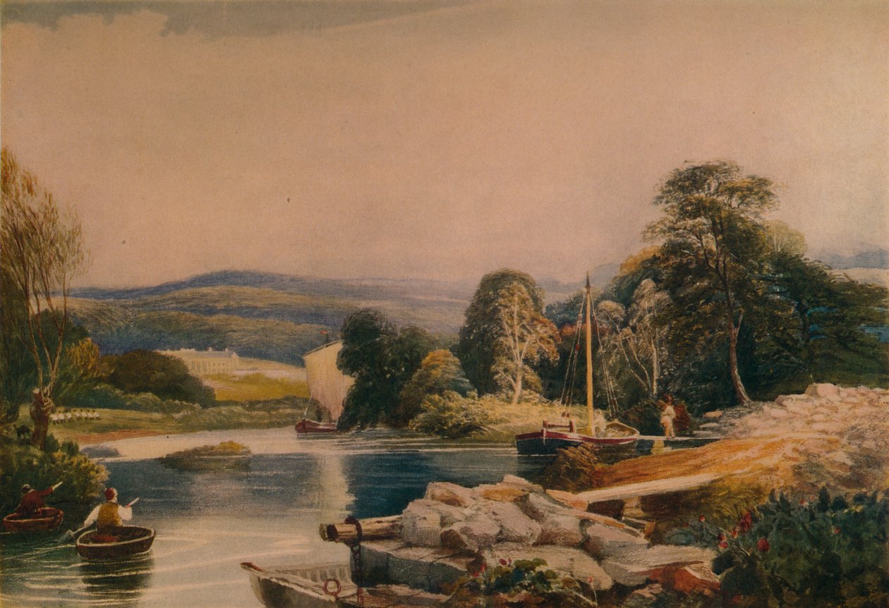A Teify-on, Cardiganshire, 19. század, 1935 alkotó: Peter de Wint