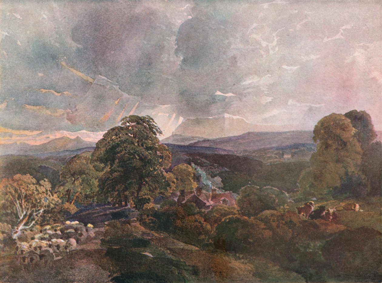Sackbridge Hall, Lowther közelében, 1928 alkotó: Peter de Wint