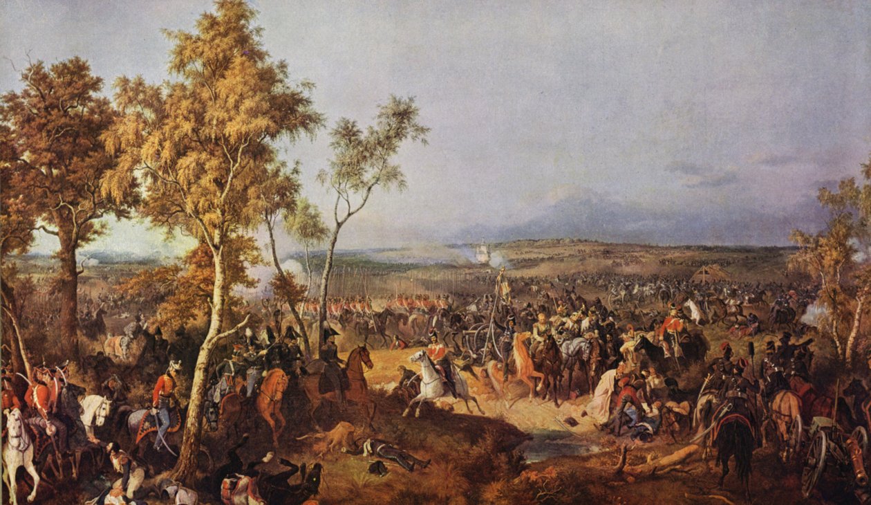 A taroutine-i csata (színes litográfia) alkotó: Peter von (after) Hess