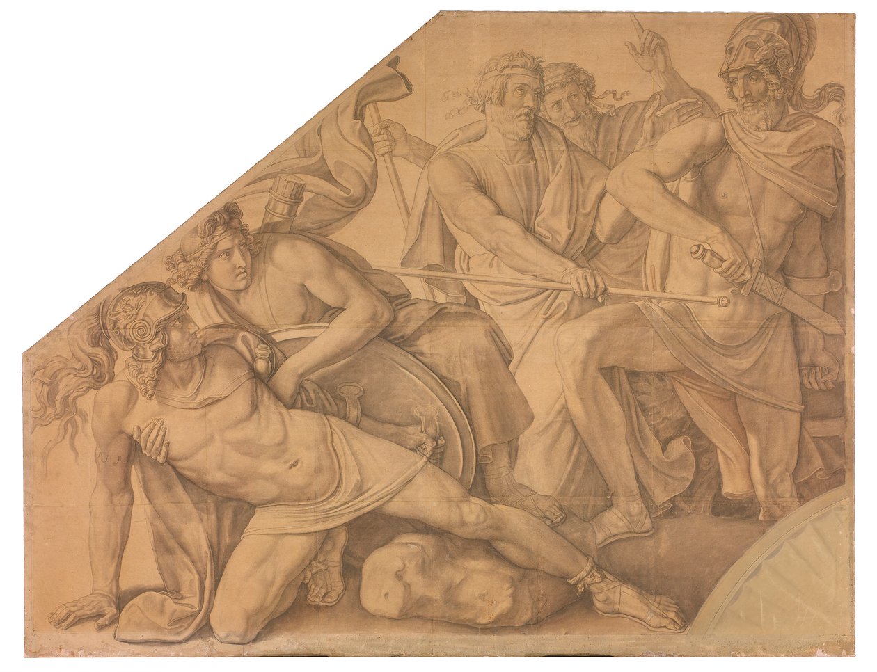 Der Zweikampf zwischen Aias und Hektor alkotó: Peter von Cornelius