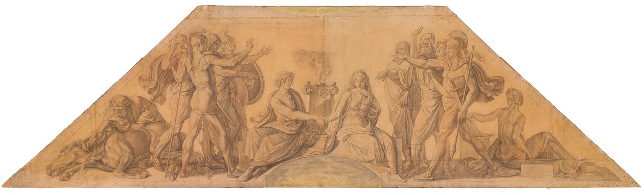 Die Vermählung von Menelaos und Helena alkotó: Peter von Cornelius