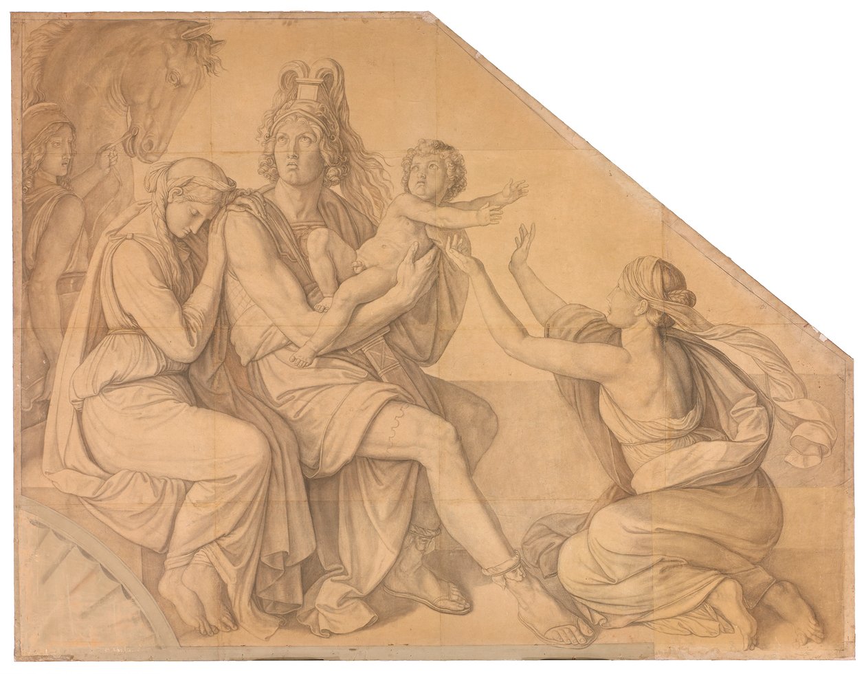 Hektors Abschied von Andromache alkotó: Peter von Cornelius