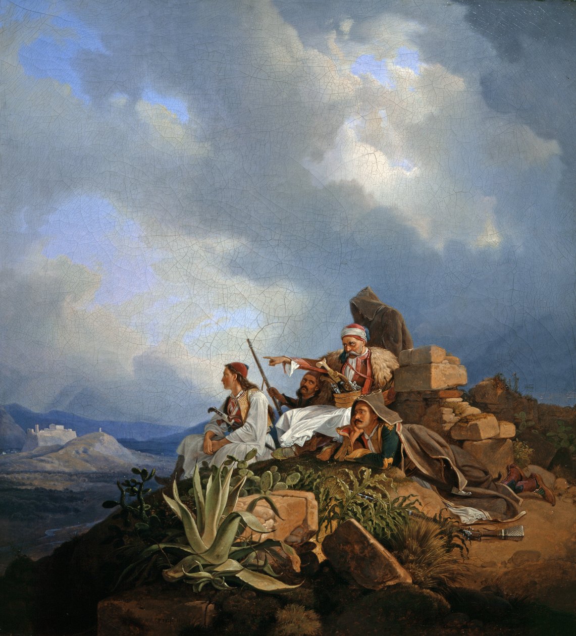 Armatoles Athén közelében, 1829 alkotó: Peter von Hess