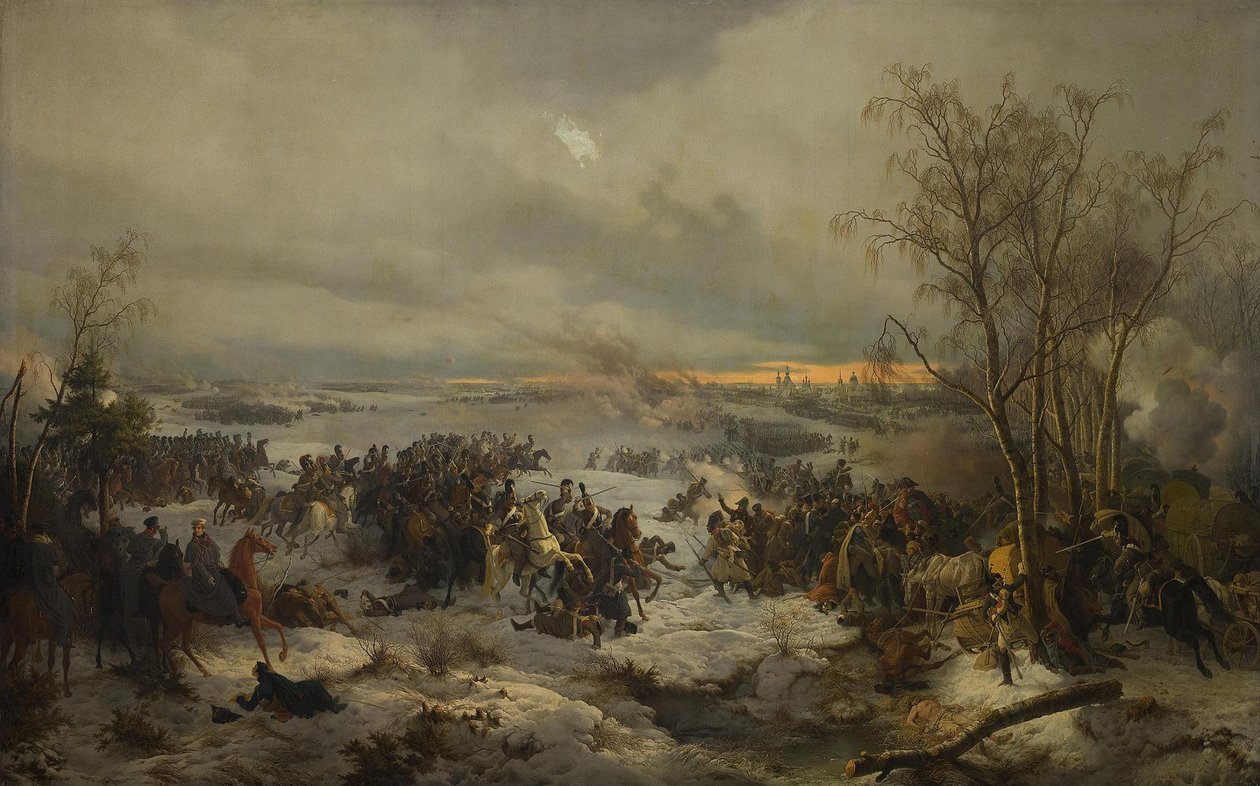 Krasznoj Krasznij csata 1812. november 17-én, 1849. alkotó: Peter von Hess