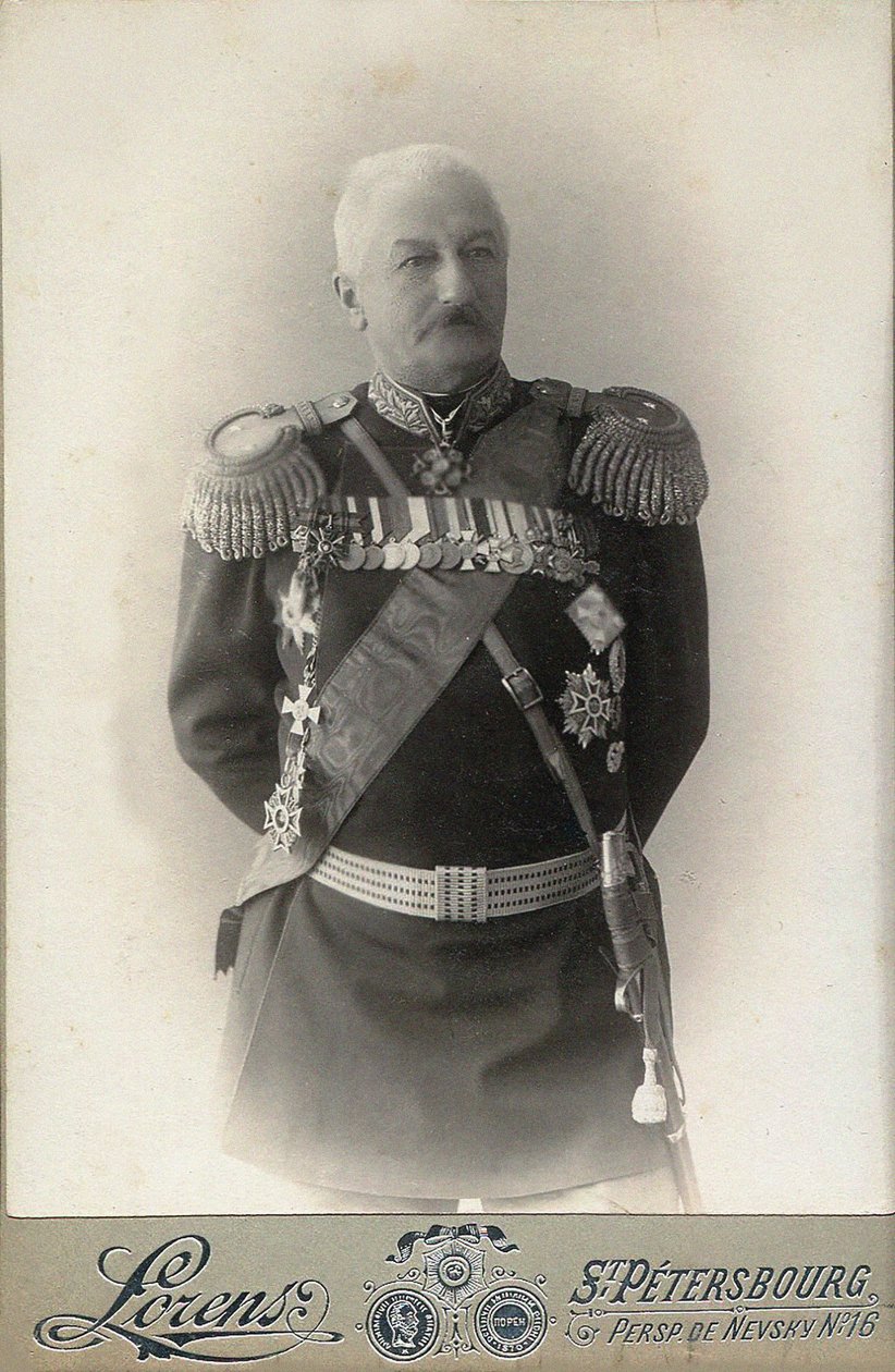 Konsztantyin Pavlovics Prezhbiano tábornok 1840-1905, 1898. alkotó: Petersburg . Photo studio Alfred Lorens