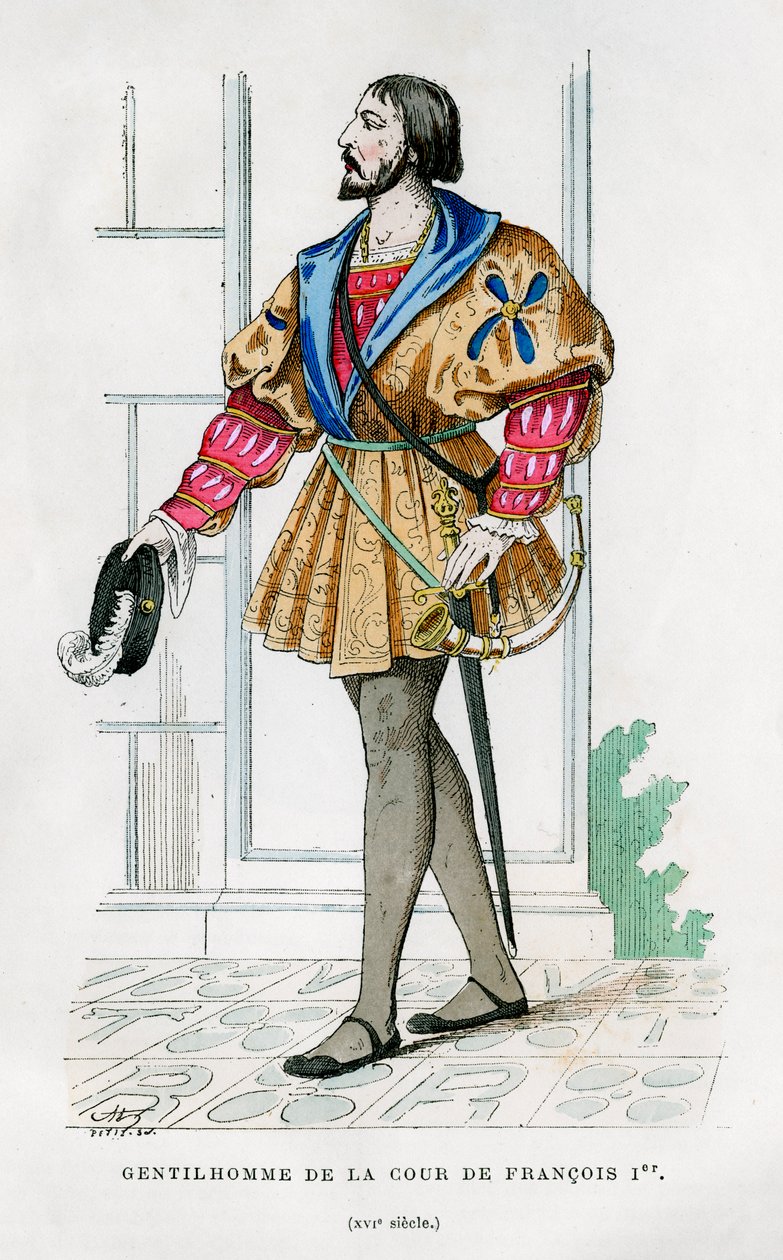 Francia I. Ferenc udvarának urai, XVI. század 1882-1884 alkotó: Petit