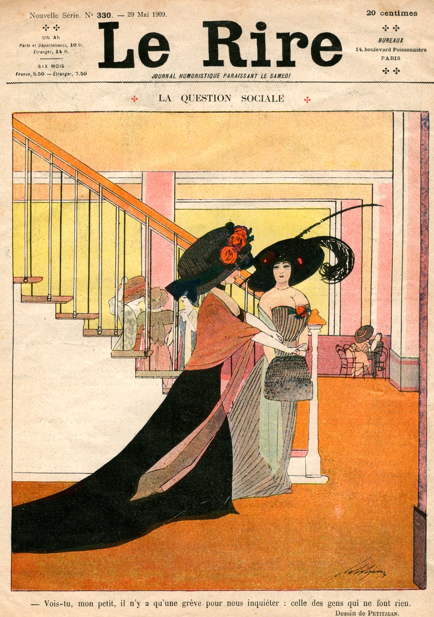 A Le Rire, avagy nevetés címlapja, 1909. május 29 alkotó: Petitjean