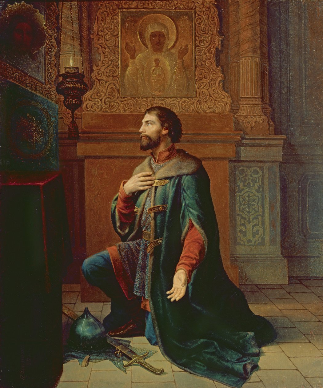 Egy bojár a hadjárat előtt, 1871 alkotó: Petr Mikhailovich Shamshin