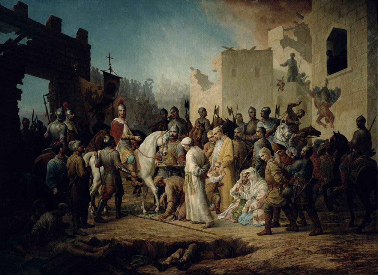 IV. Iván cár meghódítja Kazánt 1552-ben, 1894-ben alkotó: Petr Mikhailovich Shamshin