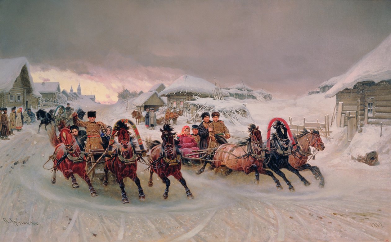 Húshagyó, 1889 alkotó: Petr Nicolaevich Gruzinsky