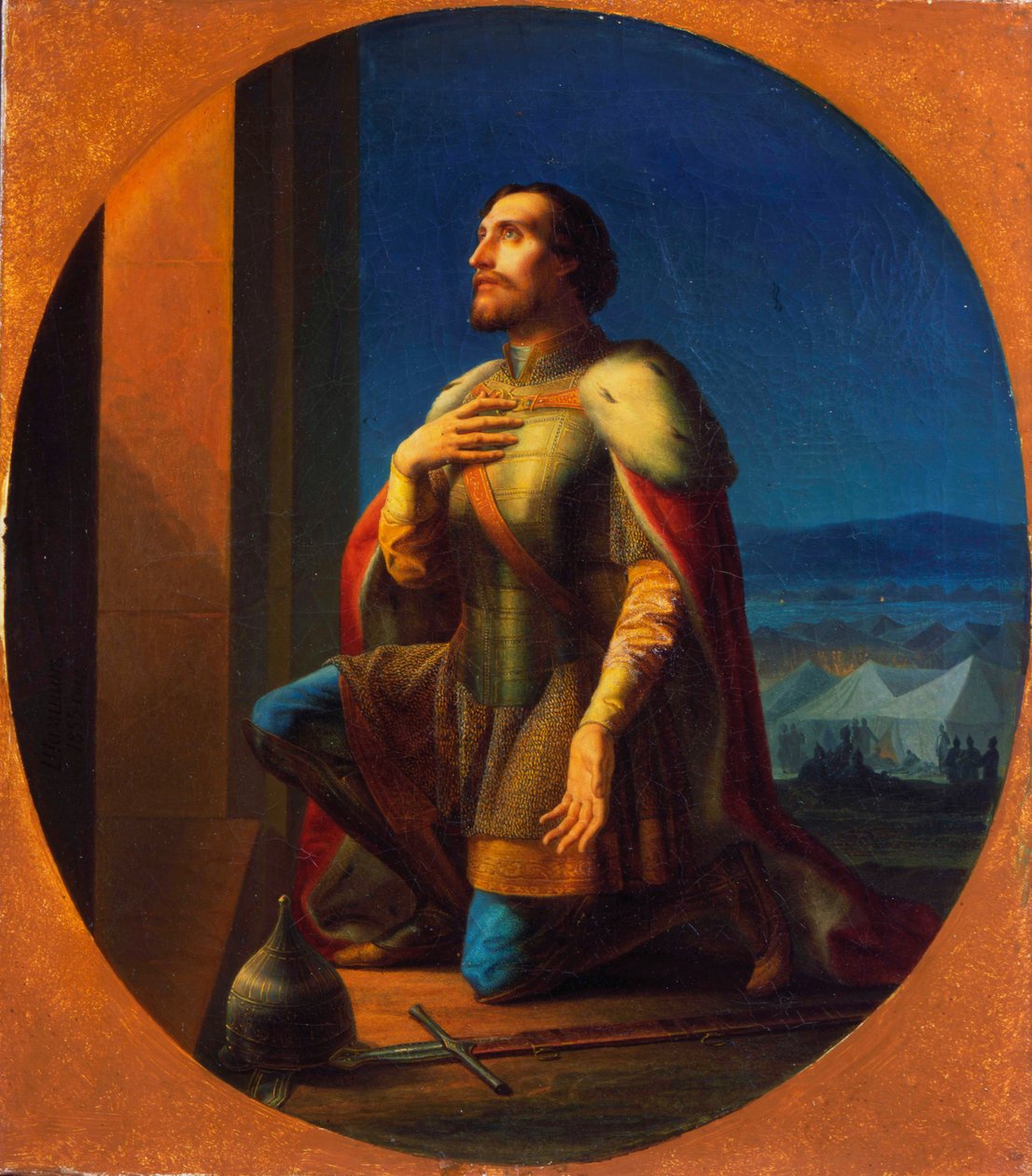 Alekszandr Nyevszkij, Novgorod és Vlagyimir nagyfejedelme, 1855 alkotó: Petr Mikhailovich Shamshin