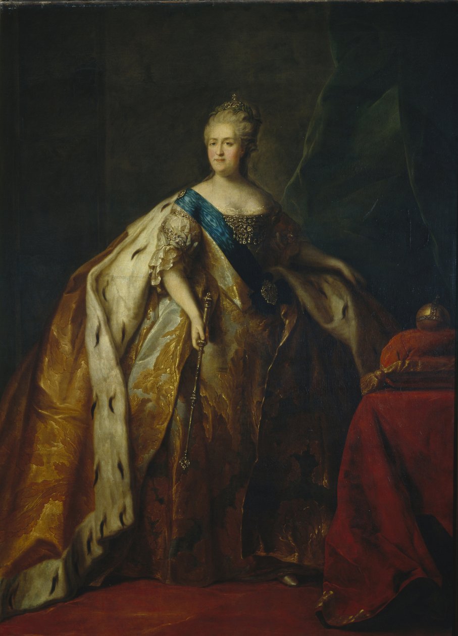 II. Katalin császárné portréja 1729-1796, 1796 alkotó: Petro Semyonovich Drozhdin