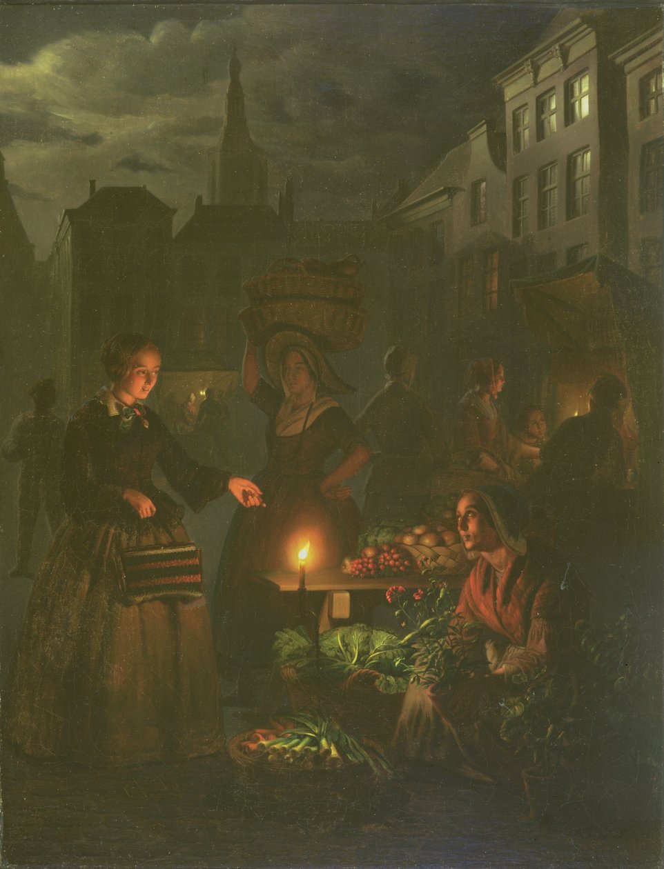 A Zöldségbódé alkotó: Petrus van Schendel