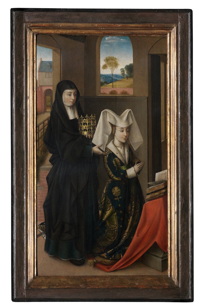 Portugál Izabella és Szent Erzsébet, 1457-1460 körül (olaj, vászon) alkotó: Petrus Christus