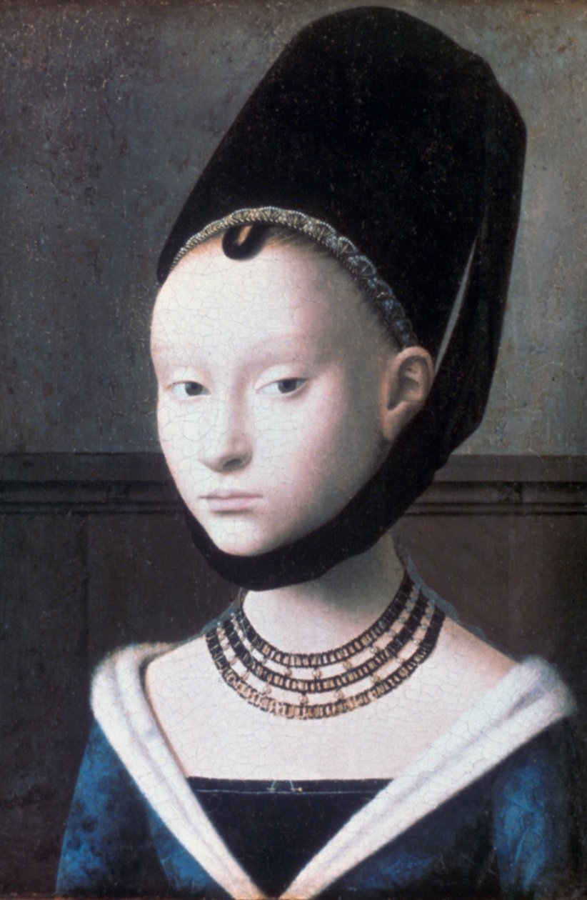 Egy fiatal lány portréja, c1460 alkotó: Petrus Christus