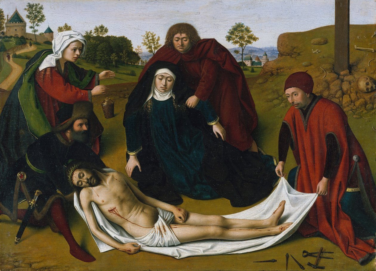 The Lamentation, kb. 1450. alkotó: Petrus Christus
