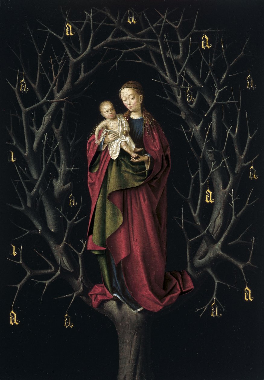 A szárazfa szűze, 1465 körül alkotó: Petrus Christus