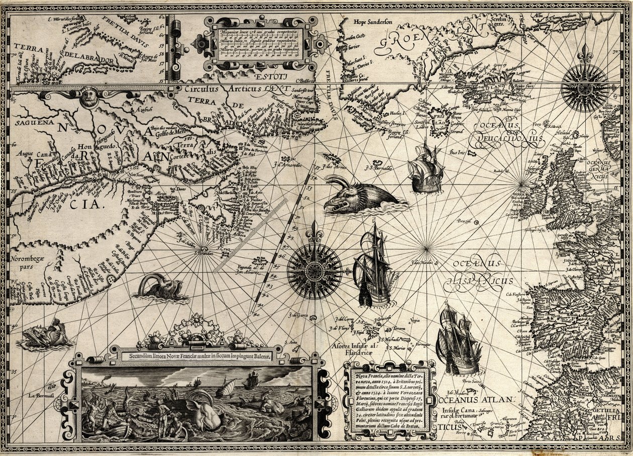 Új Franciaország alkotó: Petrus & Doetichum Jan van younger & Claesz Cornelius & Meyn David de (16th century Plancius