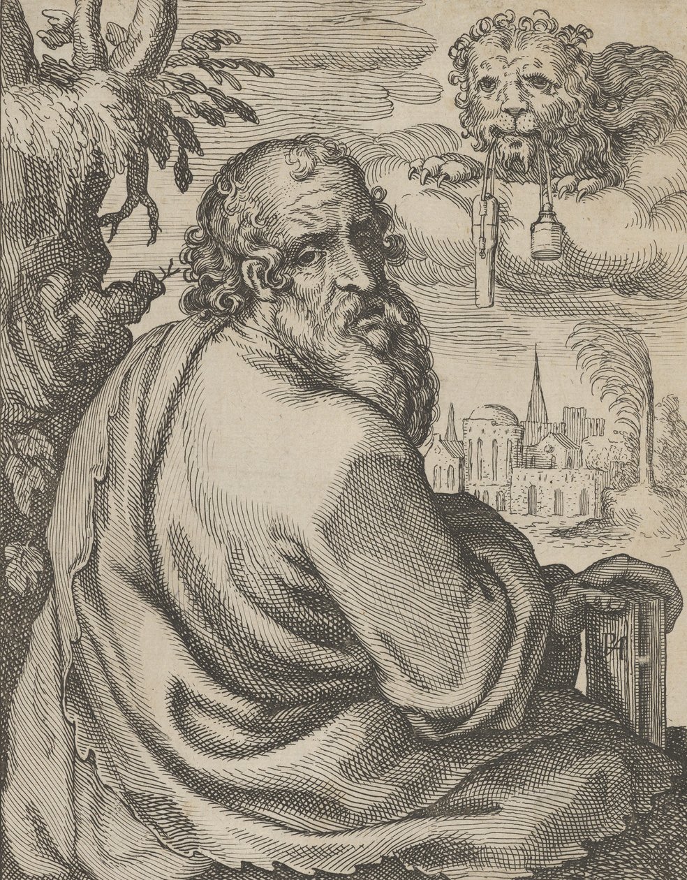 Márk, A négy evangélistából, 1610-20. alkotó: Petrus Feddes