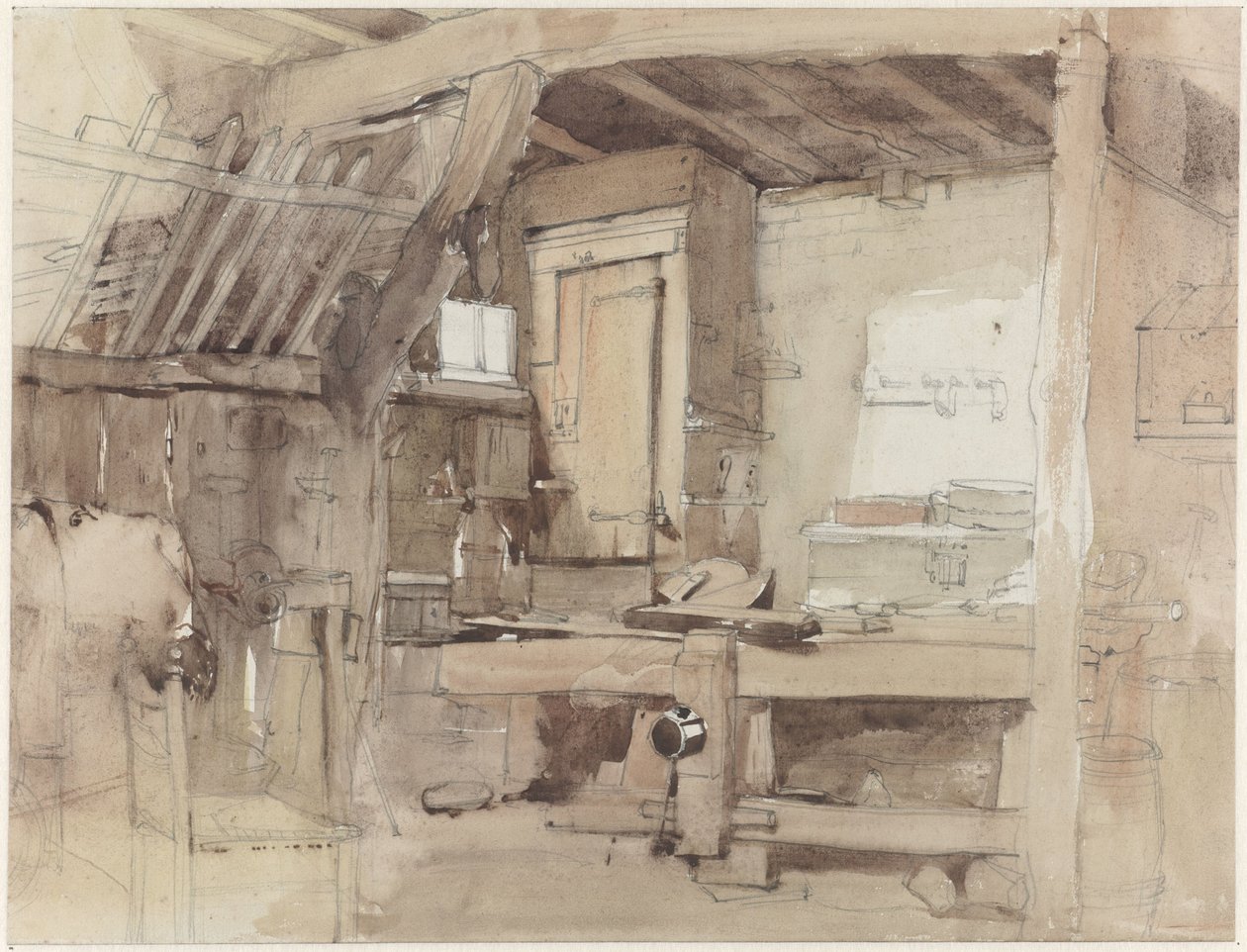 Az Oosterbeek-i Klingelbeek-ház asztalosműhelyének sarka alkotó: Petrus Franciscus Greive