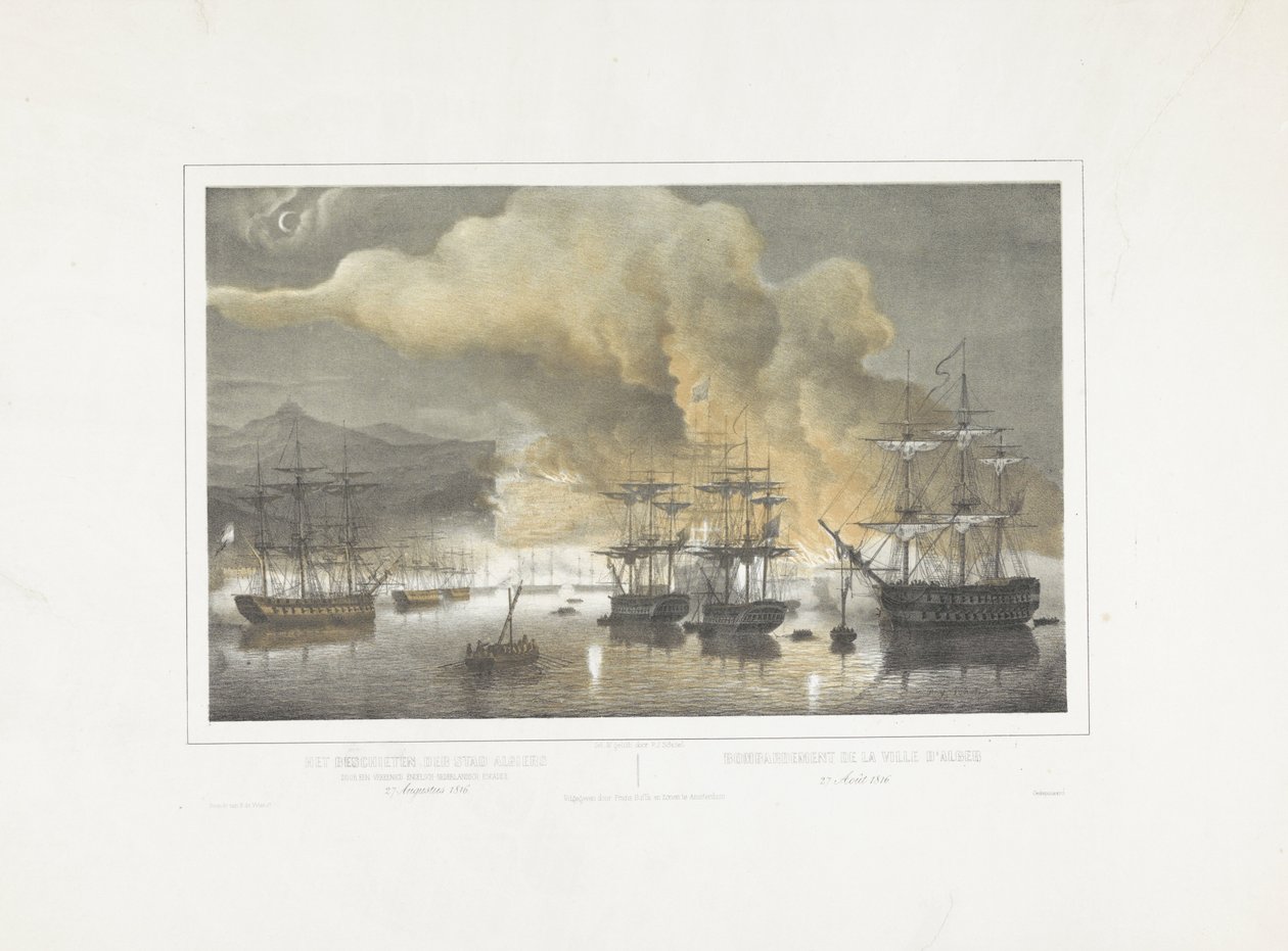 Algír bombázása, 1816 Algír városának ágyúzása az egyesült angol-holland osztag által 1816. augusztus 27. / Bombardement de la ville d