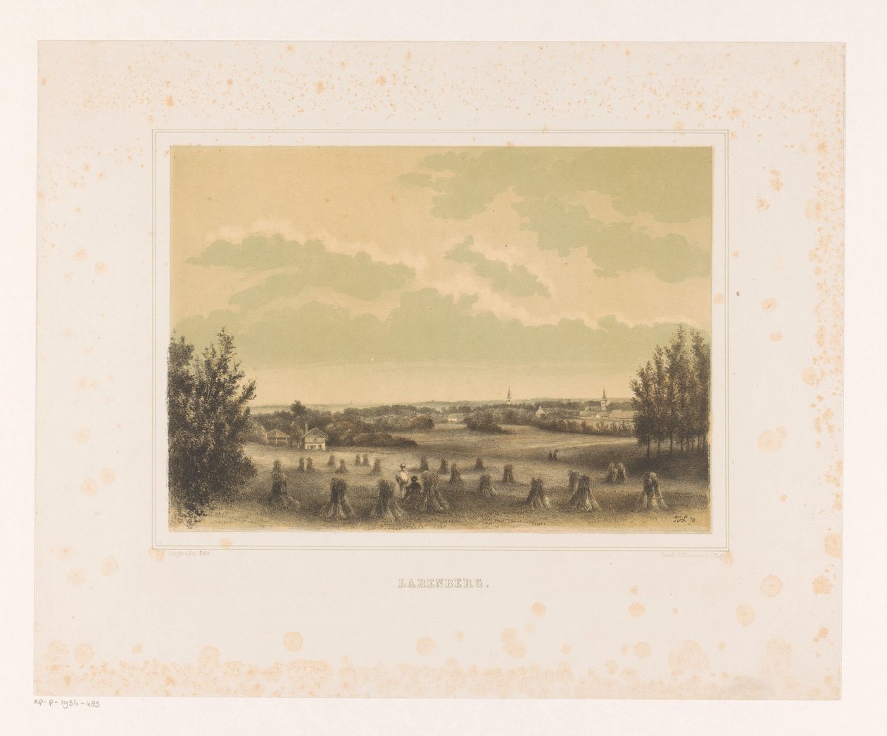 Gezicht op weiland met korenschoven bij landgoed Larenberg Larenberg (title on object)   1378873   hu       hungarian Successfully Translated  Original: Bacchanaal van kinderen Translat: Bacchanaal van kinderen 1360876 hu hungarian Successfully Translated  alkotó: Petrus Josephus Lutgers