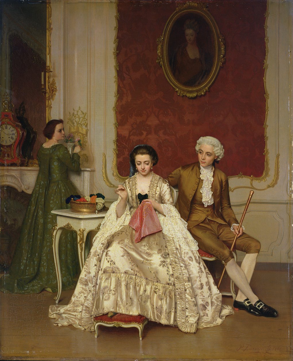 Féltékenység, 1861 alkotó: Petrus Renier Hubertus Knarren