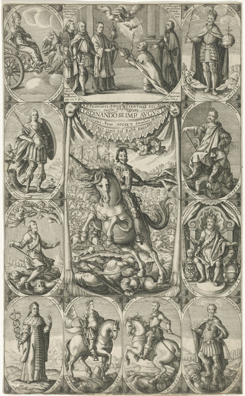Ferdinánd császár allegorikus ábrázolása III alkotó: Petrus Rucholle