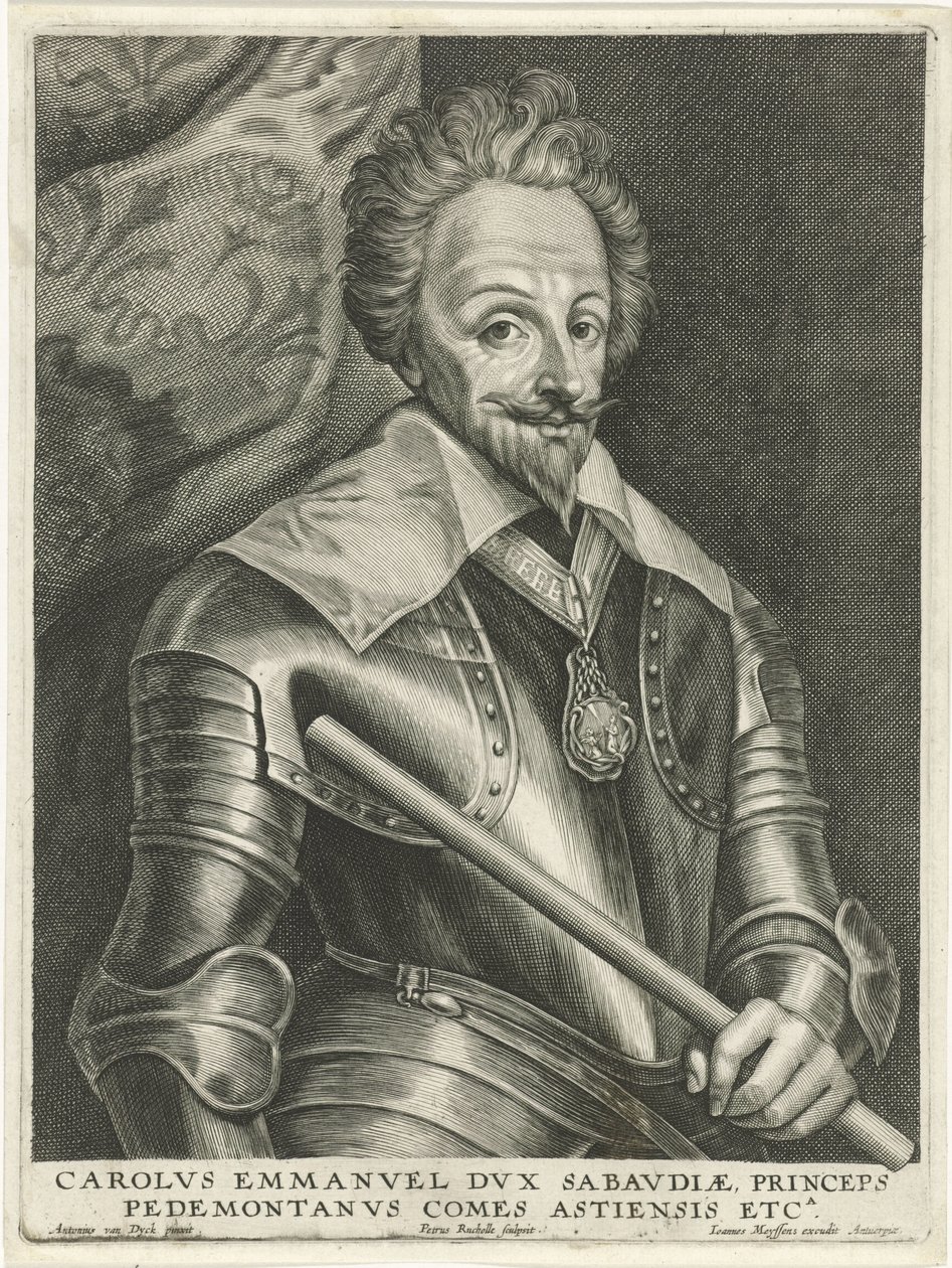 Portret van Karel Emanuel I alkotó: Petrus Rucholle