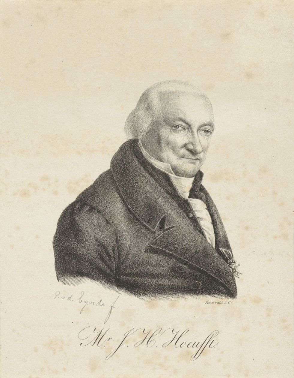 Jacob Hendrik Hoeufft portréja alkotó: Petrus van den Eynde