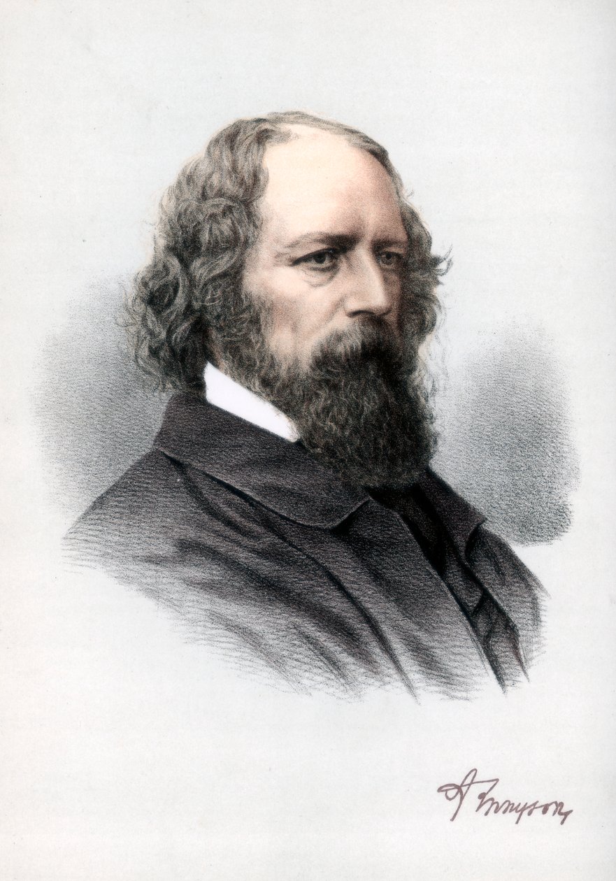Alfred Tennyson, 1. Baron Tennyson, angol költő, 1890 körül. alkotó: Petter and Galpin Cassell
