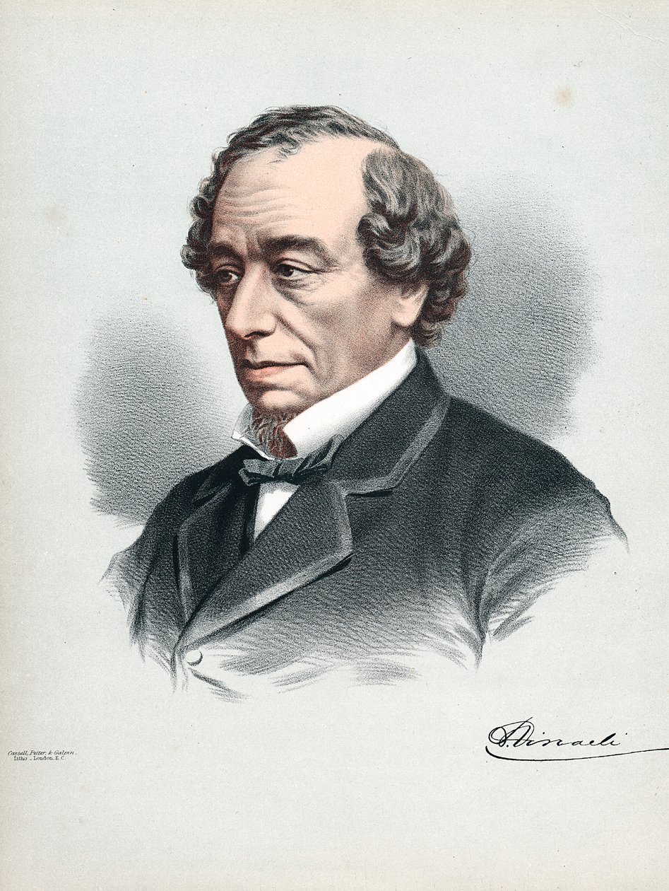 Benjamin Disraeli, Beaconsfield 1. grófja 1804-1881, brit konzervatív államférfi, 1880 alkotó: Petter and Galpin Cassell