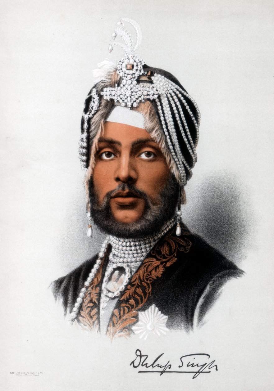 Duleep Singh, szikh uralkodó, 1890. alkotó: Petter and Galpin Cassell