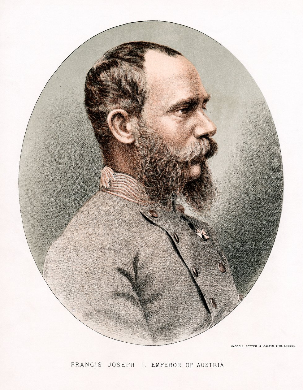 Ferenc József osztrák császár, 1880 körül alkotó: Petter and Galpin Cassell