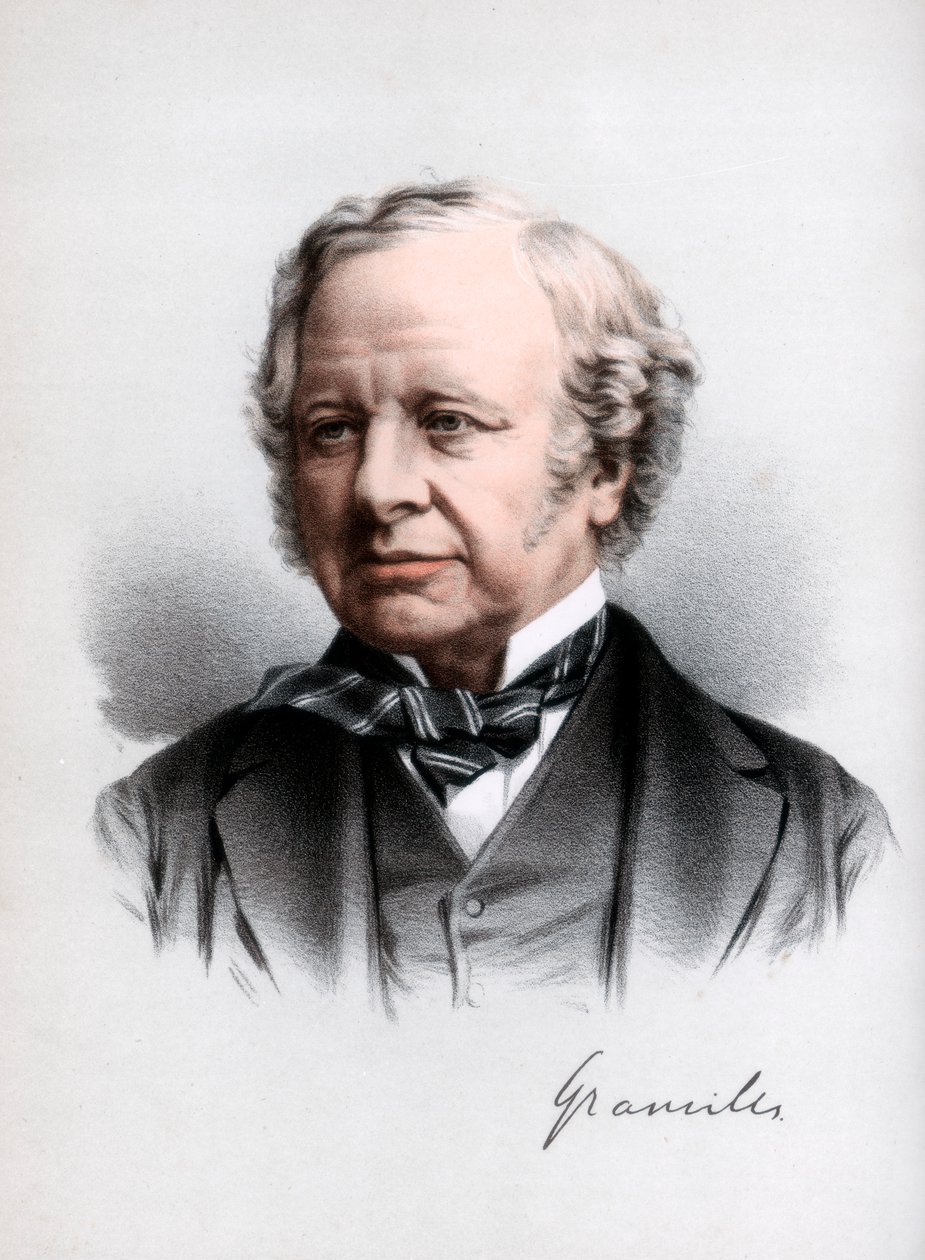Granville Leveson-Gower, 2. Earl Granville, brit liberális államférfi, 1890. alkotó: Petter and Galpin Cassell