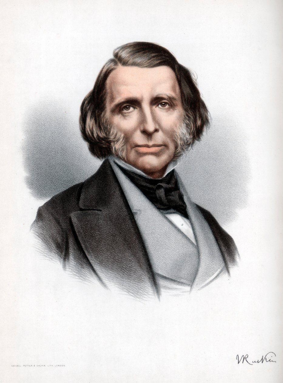 John Ruskin brit író, költő, művész és kritikus, 1890. alkotó: Petter and Galpin Cassell