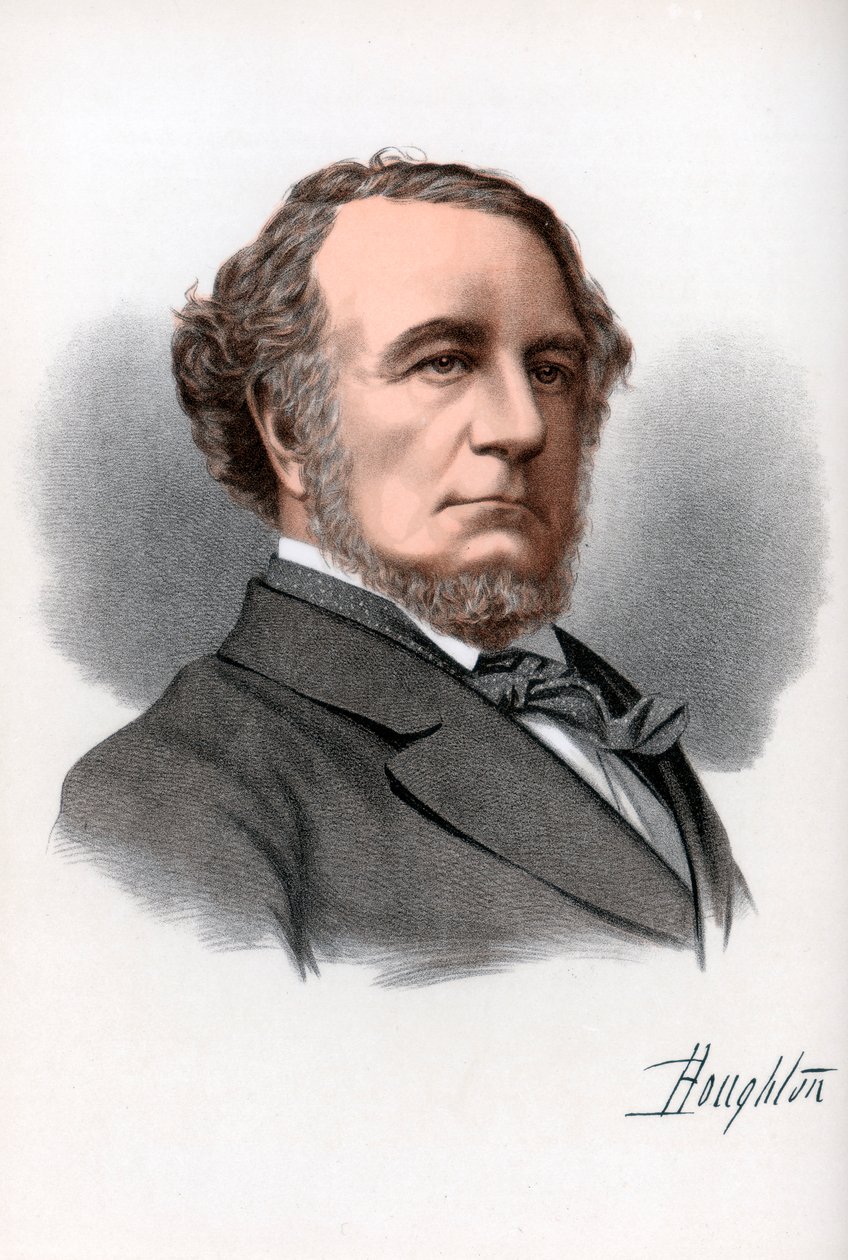 Richard Monckton Milnes, 1. Baron Houghton, angol költő és politikus, 1890. alkotó: Petter and Galpin Cassell