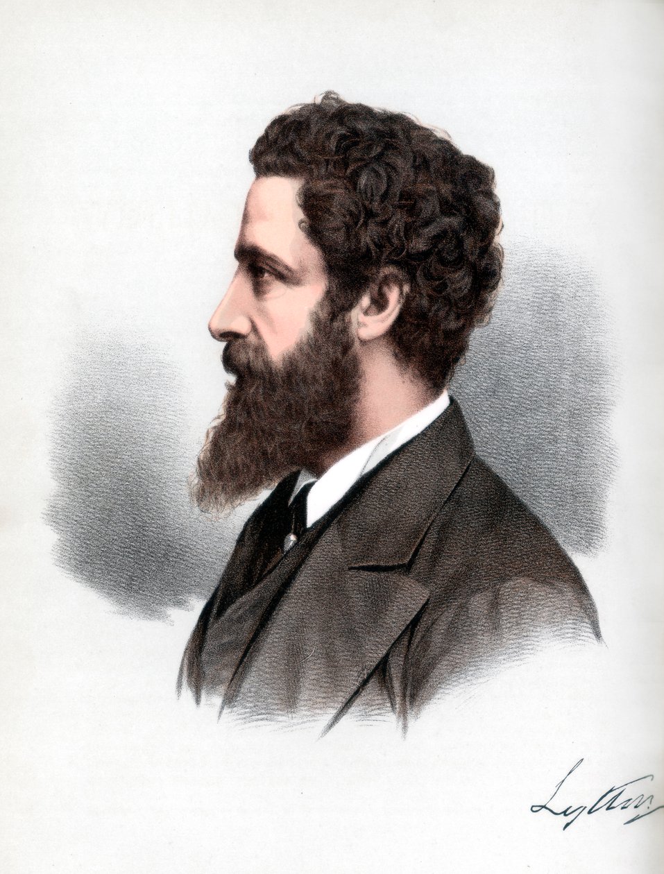 Robert Bulwer-Lytton, Lytton 1. grófja, angol költő és államférfi, 1890 körül. alkotó: Petter and Galpin Cassell