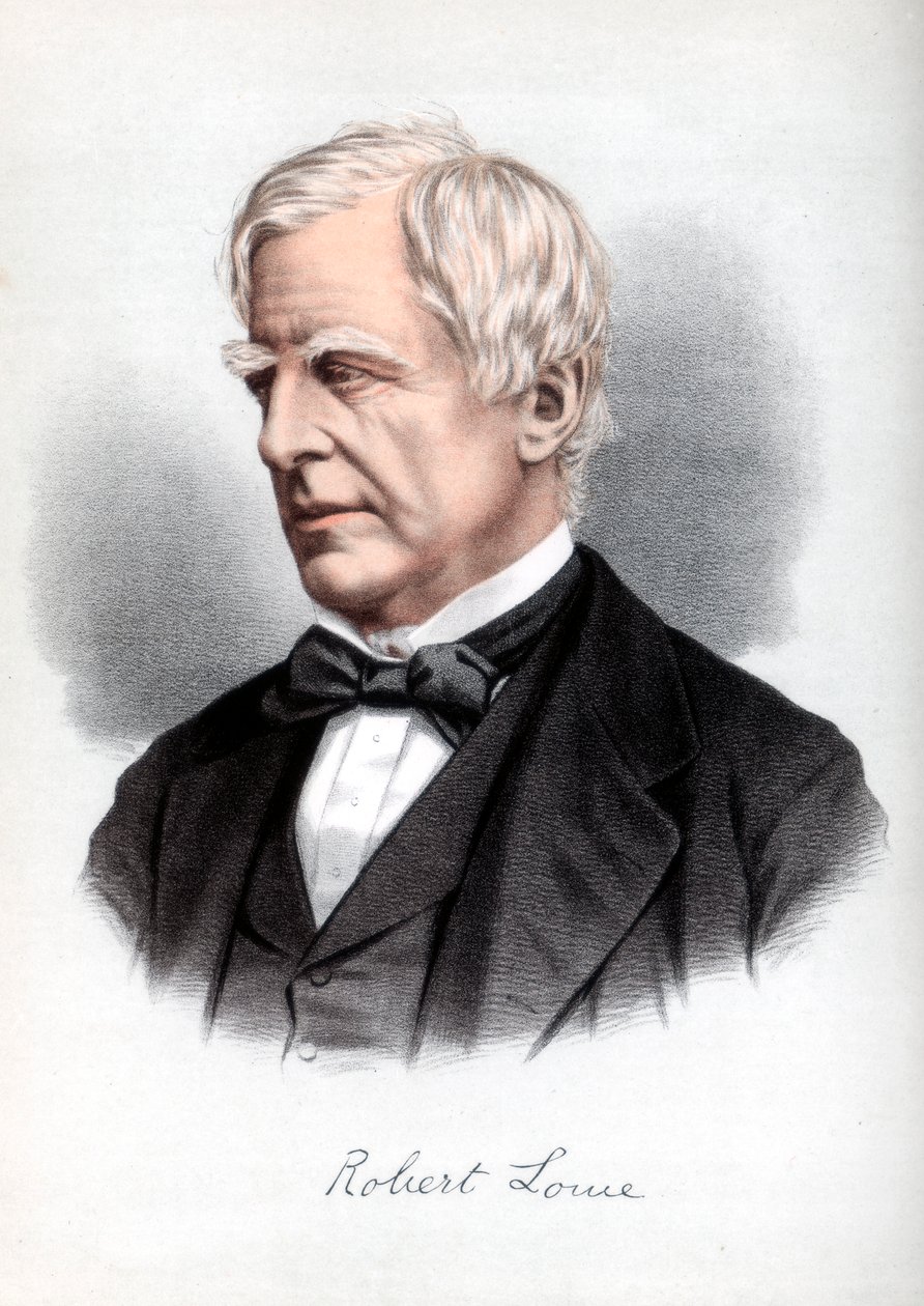 Robert Lowe, Sherbrooke 1. vikomt, brit államférfi, 1890. alkotó: Petter and Galpin Cassell