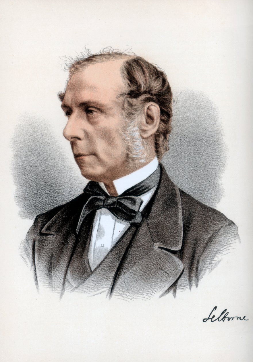Roundell Palmer, Selborne 1. grófja, brit ügyvéd és liberális politikus, 1890. alkotó: Petter and Galpin Cassell
