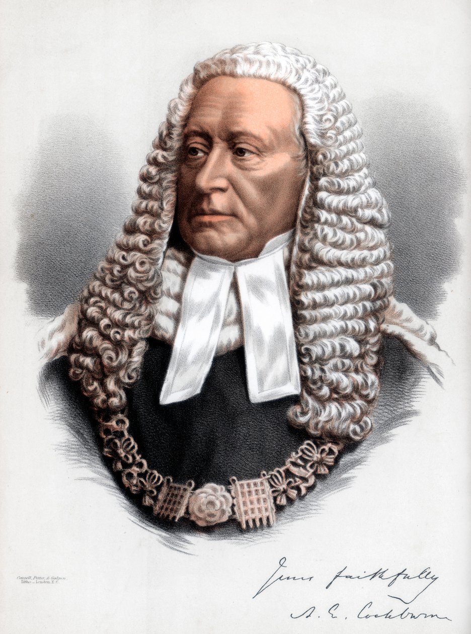 Sir Alexander James Edmund Cockburn, 12. báró, Anglia főbírója, 1890 körül. alkotó: Petter and Galpin Cassell