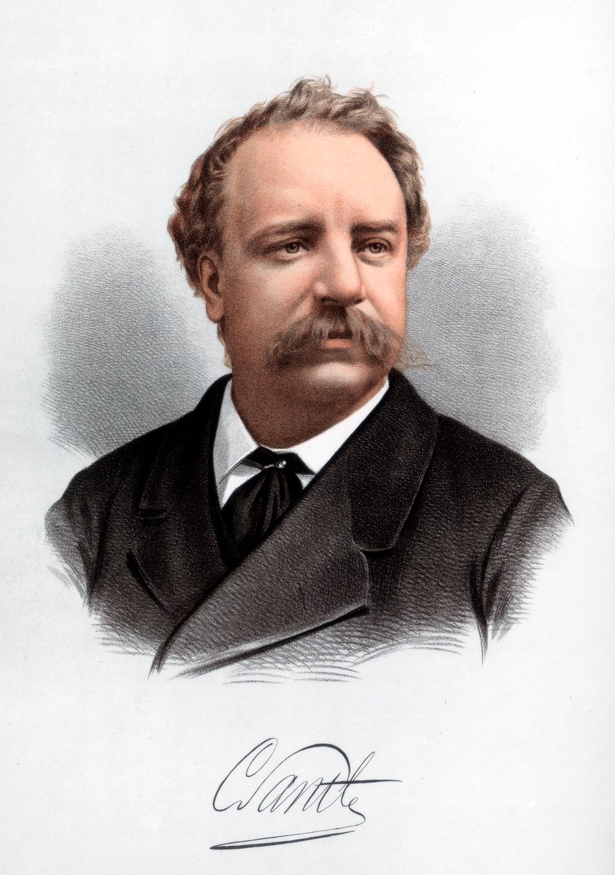 Sir Charles Santley, angol énekes, 1890. alkotó: Petter and Galpin Cassell