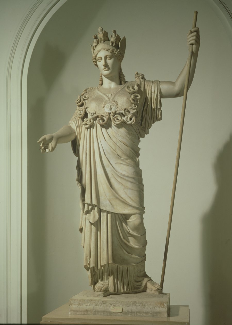 Az Athena Farnese római másolata (márvány) alkotó: Phidias