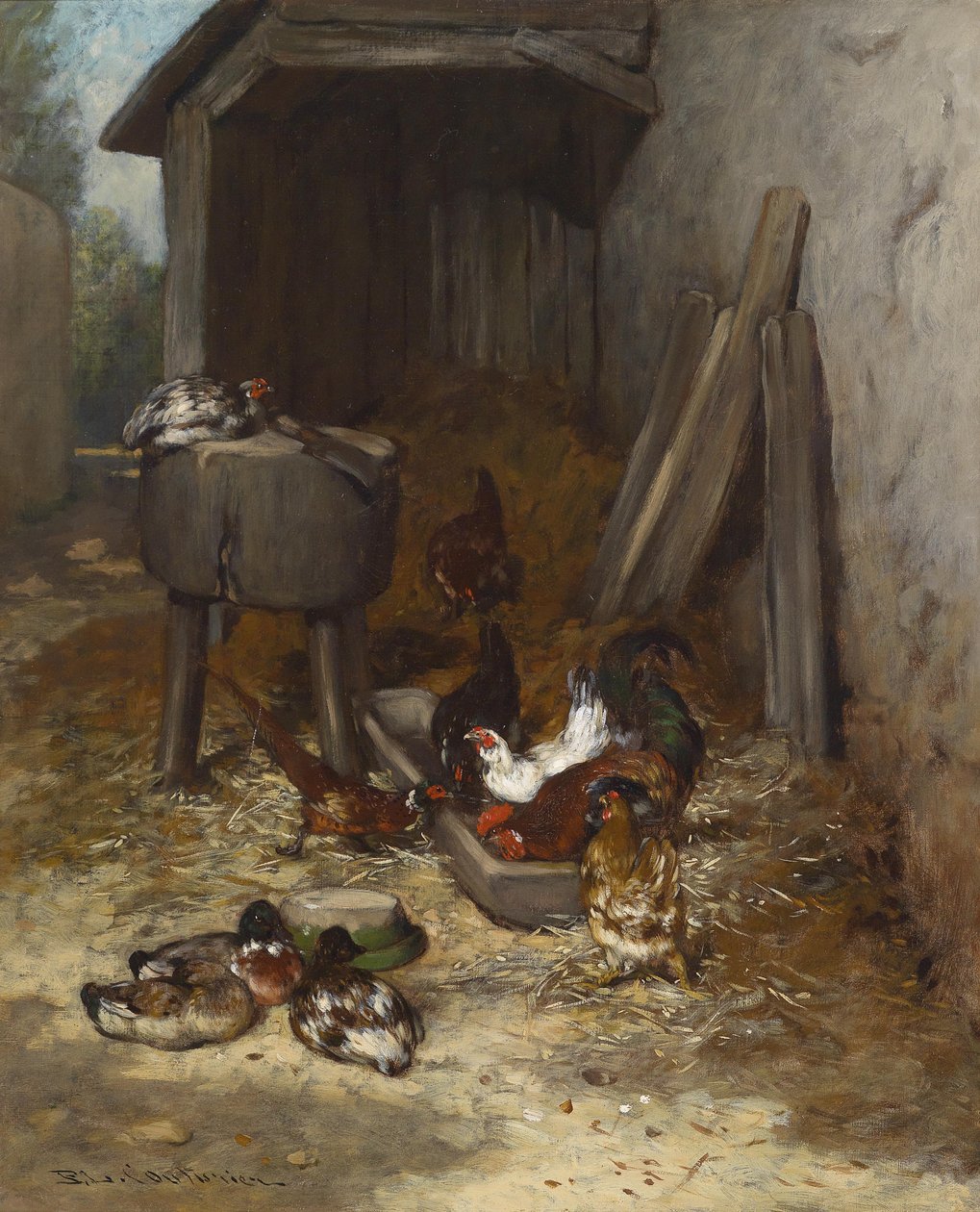 Csirkék a ketrecben alkotó: Philibert Leon Couturier