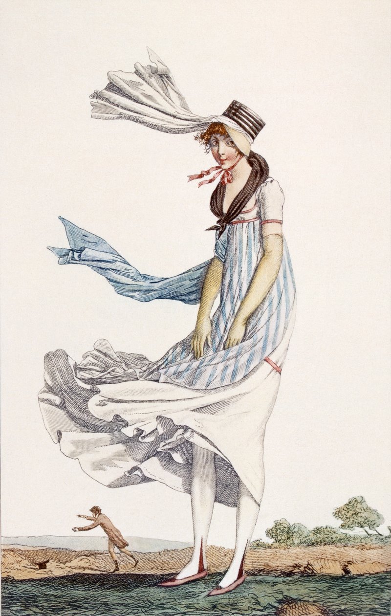 Női nyári báli ruha, 1800 alkotó: Philibert Louis Debucourt