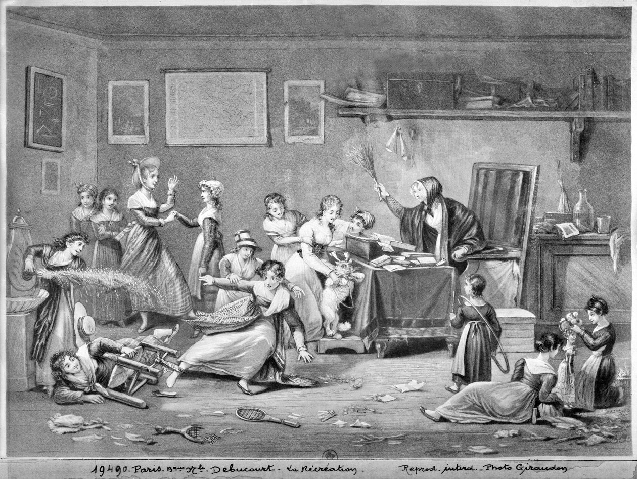 Szünet (akvatinta) alkotó: Philibert Louis Debucourt