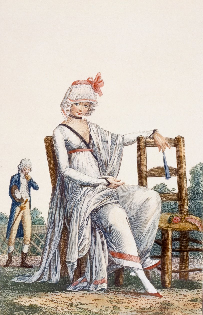 Női sétány ruha, 1800 alkotó: Philibert Louis Debucourt